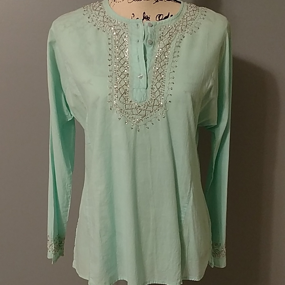 Kommotion NY Cotton Popover Blouse